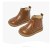 斯納菲真皮女童靴子皮靴秋冬兒童公主鞋皮鞋馬丁靴寶寶單靴子 焦糖棕 單層 238375 29 腳長(cháng)17.8cm 曬單實(shí)拍圖