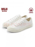 MUJI男女通用不易疲勞不易沾水運動(dòng)鞋無(wú)性別男款女款小白鞋帆布鞋 米白色 39 /245mm（尺碼偏大拍小一碼） 曬單實(shí)拍圖