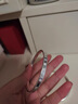 老廟銀手鐲足銀簡(jiǎn)約亮面四葉草銀鐲子送女友老婆節日生日禮物 56圈口約21g 曬單實(shí)拍圖