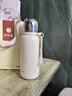 蘇泊爾（SUPOR）保溫杯316L不銹鋼保溫水杯子便攜男女士學(xué)生大容量 杏仁白680ml 曬單實(shí)拍圖