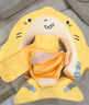 盟石（cute stone）嬰兒游泳圈0-3歲  新生兒游泳圈0-3-6個(gè)月寶寶免充氣腋下圈躺圈 鯊魚(yú)躺圈【免充氣+防側翻+抗菌防霉】 曬單實(shí)拍圖