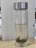 杯子玻璃杯高檔雙層高硼硅玻璃水杯耐高溫茶水分離泡茶杯2025新款 鈦顯眼鋼本色 曬單實(shí)拍圖