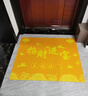 金黃色風(fēng)水新年款入戶(hù)門(mén)地墊百福進(jìn)門(mén)口玄關(guān)防滑蹭土腳墊加厚地毯 SJR-560 50cm*80cm 曬單實(shí)拍圖