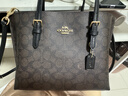 蔻馳（COACH）【品牌直供】女士MOLLIE中號斜挎頭提托特包CV965禮物 曬單實(shí)拍圖