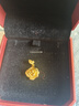 周大福 玫瑰花足金黃金吊墜(工費220)約4.7g EOF1083新年禮物 曬單實(shí)拍圖