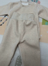 婧麒（JOYNCLEON）寶寶蠶絲羊絨保暖內衣套裝冬季嬰兒加絨高腰秋衣秋褲 Jtz200699 曬單實(shí)拍圖