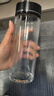 富光 男女士雙層玻璃杯 水杯 支持團購定制 304杯子泡茶杯400ML黑 曬單實(shí)拍圖