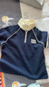 左西男童長(cháng)袖t恤2026新款學(xué)院風(fēng)POLO衫兒童男孩大童打底春 藏青色 130 曬單實(shí)拍圖
