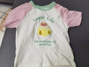 嘟嘟家【毛巾刺繡】男童短袖T恤夏裝女童上衣卡通夏季兒童衣服寶寶童裝 櫻花粉 110 曬單實(shí)拍圖