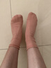 全棉時(shí)代月子襪孕婦打底純棉軟彈不勒腳專(zhuān)用抗菌寬口襪 棉絨白+棉白花灰+棉嫣粉【22cm-24cm】 曬單實(shí)拍圖