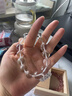 金石靈天然白水晶手串水晶手鏈男女款本命年佛珠情侶手鏈送男女生日禮物 曬單實(shí)拍圖