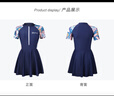 梵迪拉（F.DYRAA）泳衣女夏遮肚連體游泳館海邊顯瘦游泳三件套11015藏藍裙式連體3XL 曬單實(shí)拍圖