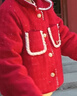 迪士尼童裝拜年服女童套裝2026新款兒童紅色過(guò)年服夾棉外套半身裙兩件套 曬單實(shí)拍圖