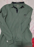JEEP SPIRIT吉普長(cháng)袖T恤男春季男裝翻領(lǐng)男打底衫寬松上衣服  豆綠 2XL 曬單實(shí)拍圖