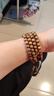 紅良緣收藏級老料金絲楠木手串爆滿(mǎn)水波紋佛珠男女士文玩念珠108顆8mm 曬單實(shí)拍圖