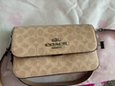 蔻馳（COACH）女士時(shí)尚經(jīng)典百搭潮流單肩斜挎包信封包 沙黃色/灰褐色CX798SVPWH 曬單實(shí)拍圖