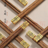 WINTERPALACE合金雞翅木筷子家用實(shí)木筷子長(cháng)快無(wú)漆中式?？甓Y品餐具套裝 10雙 裝 25CM 曬單實(shí)拍圖