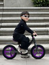 飛鴿兒童平衡車(chē)1-3-6歲小孩幼兒寶寶腳拖自行車(chē)輕便兩輪滑步車(chē)12寸紫 曬單實(shí)拍圖