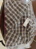 優(yōu)衣庫女裝法蘭絨襯衫/格紋長(cháng)袖襯衣481172 37 栗色 M /160/84A 曬單實(shí)拍圖