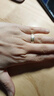 唯一（Winy）999純銀戒指情侶女士情侶對戒男士求婚戒指生日禮物送女生 曬單實(shí)拍圖