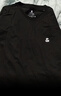 杰克·瓊斯（JACK&JONES）26年男裝新款【涼感】短袖T恤男士簡(jiǎn)約純色透氣打底高端耐洗半袖 E43純黑色 常規 XL （185） 曬單實(shí)拍圖