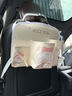 美車(chē)仔車(chē)載收納盒車(chē)內座椅后背收納掛袋汽車(chē)儲物盒后座置物多功能高級感 飯飯 奶油杏*1【分區收納 送防水盒】 曬單實(shí)拍圖