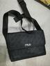 FILA 【黑武士】斐樂(lè )官方男包挎包2026春新款滿(mǎn)印休閑單肩斜挎隨身包 正黑色-BK XS 曬單實(shí)拍圖