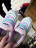 巴布豆（BOBDOG）童鞋春季跑鞋低幫兒童運動(dòng)鞋女童毛毛蟲(chóng)鞋102561074粉紫/淺粉紅35 曬單實(shí)拍圖