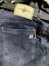 羅蒙牛仔褲男士直筒寬松長(cháng)褲新款秋季彈力休閑褲子男ZH7620霧霾藍34 曬單實(shí)拍圖