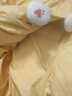 嘟嘟家【三防面料】?jì)和鸾q服冬季保暖寶寶中長(cháng)款男童冬裝女童加厚童裝 黃色 110 曬單實(shí)拍圖