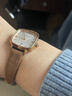 寶時(shí)捷（POSCER）手表女生日禮物石英女士手表小方表女表精致小棕表送女友50105 曬單實(shí)拍圖