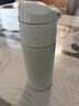 膳魔師（THERMOS）保溫杯400ml男女士不銹鋼保冷杯水杯子吸管杯TCMI-400S GR 曬單實(shí)拍圖