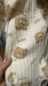 初生嬰兒衣服純棉加厚連體衣冬季新生兒男女寶寶夾棉保暖棉服爬服 2件-冬款(可愛(ài)熊+樹(shù)葉熊) 66cm  (12-15斤以?xún)? 曬單實(shí)拍圖