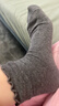 莫代爾100%純棉無(wú)骨襪子女木耳邊中筒堆堆襪美拉德色系春秋冬保暖月子襪 曬單實(shí)拍圖
