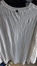 凡客誠品（VANCL）純棉長(cháng)袖T恤男春秋季圓領(lǐng)內搭衣服休閑寬松透氣打底衫 白色 2XL 曬單實(shí)拍圖