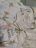 芬騰睡衣女春秋季純棉5A抑菌帶胸墊開(kāi)衫家居服套裝軟棉棉 曬單實(shí)拍圖