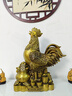 天祥緣 銅雞擺件黃銅大公雞生肖雞吉祥物家居客廳玄關(guān)店鋪公司開(kāi)業(yè)禮品 30號銅聚寶盆財雞 曬單實(shí)拍圖