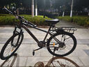 永久（FOREVER）山地車(chē)自行車(chē)青少年初中生12歲到18歲輕便變速男款女款代步單車(chē) 鋼架|標配|深灰/黑|輻條輪+禮包 24速|(zhì)線(xiàn)碟版x26寸|適合160-185cm 曬單實(shí)拍圖