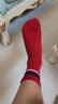 比音勒芬高爾夫襪子G383252601 01紅色 均碼 曬單實(shí)拍圖