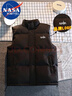 NASA MARVEL棉馬甲秋冬季男棉衣無(wú)袖加厚保暖半袖上衣立領(lǐng)情侶款 黑色 L 曬單實(shí)拍圖