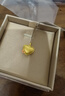 六福珠寶 黃金吊墜絲綢金愛(ài)心足金掛墜不含項鏈新年禮物 計價(jià) 約2.03克 曬單實(shí)拍圖