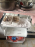 帥仕廚房置物架落地多層蔬菜籃夾縫零食小推車(chē)果蔬鍋具收納用具儲物架 【升級50長(cháng)】白4層-2板2籃 曬單實(shí)拍圖