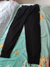 喬丹男童長(cháng)褲兒童春秋季全碼針織褲子小孩束腳休閑褲 黑色170 曬單實(shí)拍圖