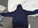 倉石一樹(shù)潮牌美式連帽衛衣男高端空氣層混紡面料柔軟男士秋冬休閑加絨男裝 藏青色 M 曬單實(shí)拍圖