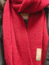 玖慕（JIUMU）純羊毛圍巾女秋冬季圍脖女士保暖披肩送女生紅色本命年禮物禮盒裝 曬單實(shí)拍圖