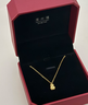 周大福碎金葫蘆足金黃金吊墜項鏈女(工費420)40cm 約3.4g EOF1591 曬單實(shí)拍圖