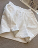 妙奕嘉白色棉質(zhì)休閑運動(dòng)短褲女夏季外穿顯腿長(cháng)五分褲2026新款寬松沙灘褲 棉麻白色開(kāi)叉透氣短褲 L 【建議110-130斤】 曬單實(shí)拍圖