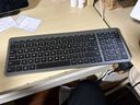 B.O.W 航世 HW299無(wú)線(xiàn)鍵盤(pán)鼠標套裝充電 靜音超薄筆記本電腦辦公通用外接數字鍵盤(pán)鼠標 灰黑充電單鍵盤(pán)【靜音充電】 曬單實(shí)拍圖