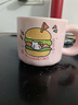 可愛(ài)fufu生日蛋糕馬克杯帶蓋勺陶瓷杯送女生高顏值有意義生日禮物 漢堡生日蛋糕杯+勺1個(gè)350ml 曬單實(shí)拍圖