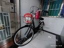 自行車(chē)成年人24寸城市通勤上班代步淑女公主車(chē)青少年小大學(xué)生單車(chē) 經(jīng)典黑-禮包-鐵框 24寸適合身高1.5-1.68米 曬單實(shí)拍圖